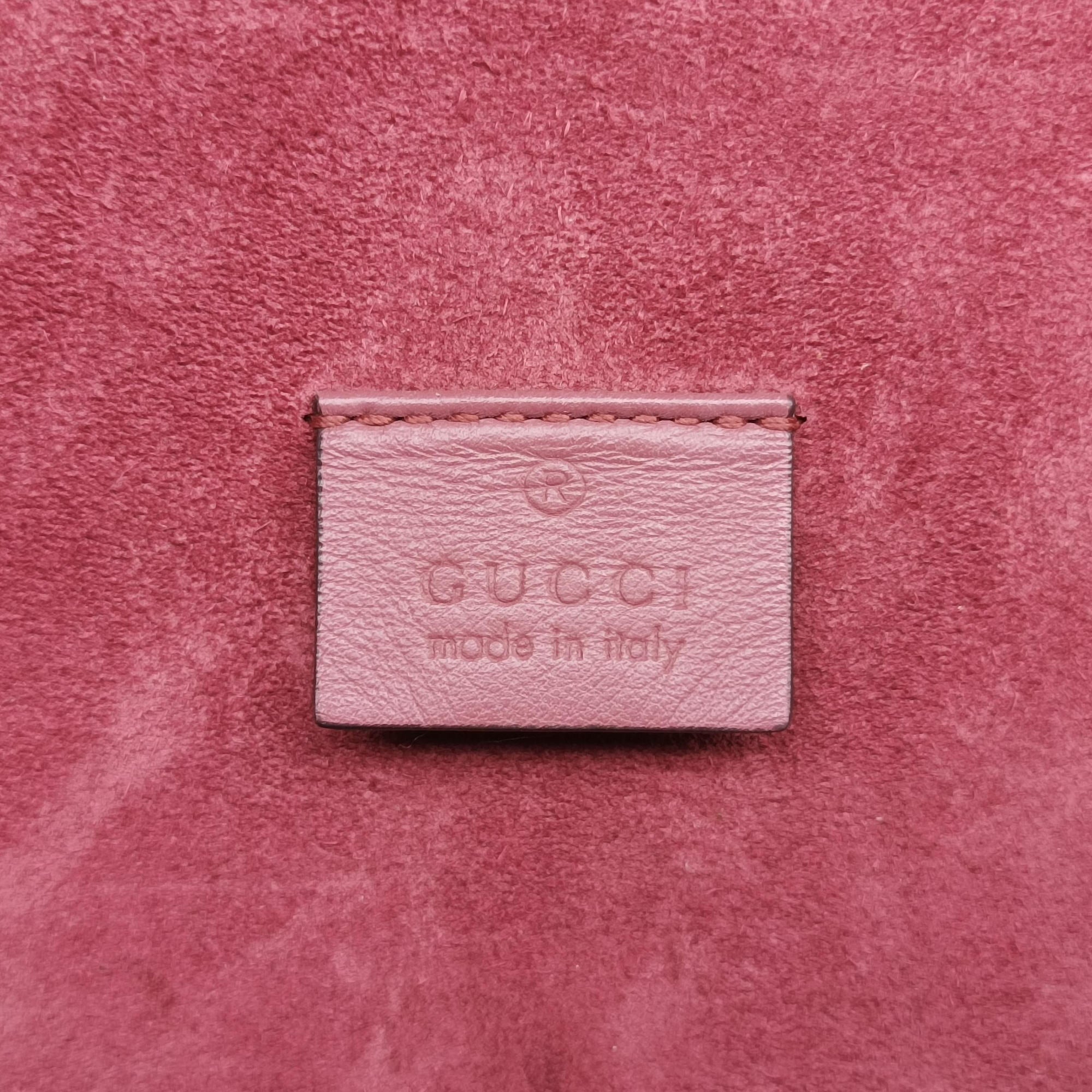 Pre-owned Gucci Dionysus beige×red×multi PVC coated canvas × suede 400249 shoulderbag | stylenewstar