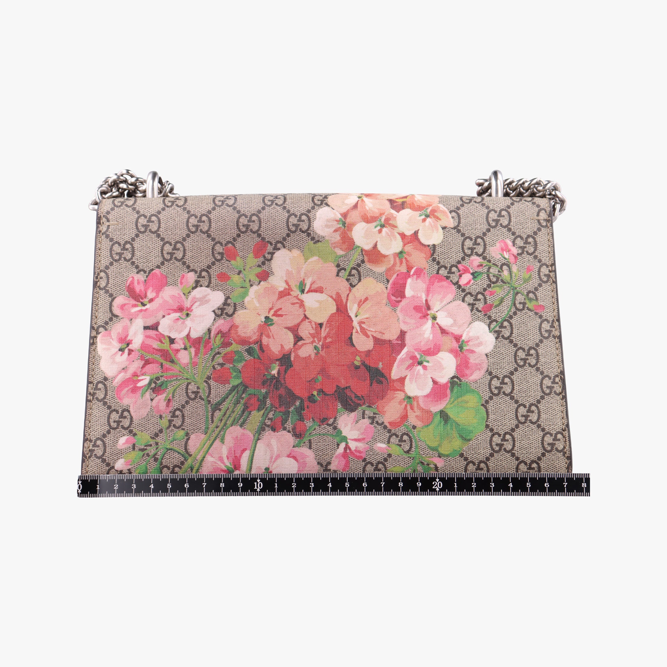 Pre-owned Gucci Dionysus beige×red×multi PVC coated canvas × suede 400249 shoulderbag | stylenewstar