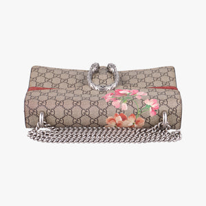 Pre-owned Gucci Dionysus beige×red×multi PVC coated canvas × suede 400249 shoulderbag | stylenewstar
