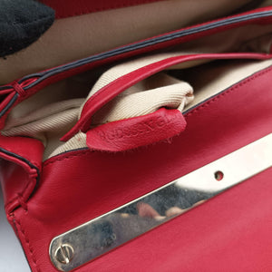 Secondhand Valentino Rockstud VA VA VOOM Red Leather  shoulderbag | stylenewstar