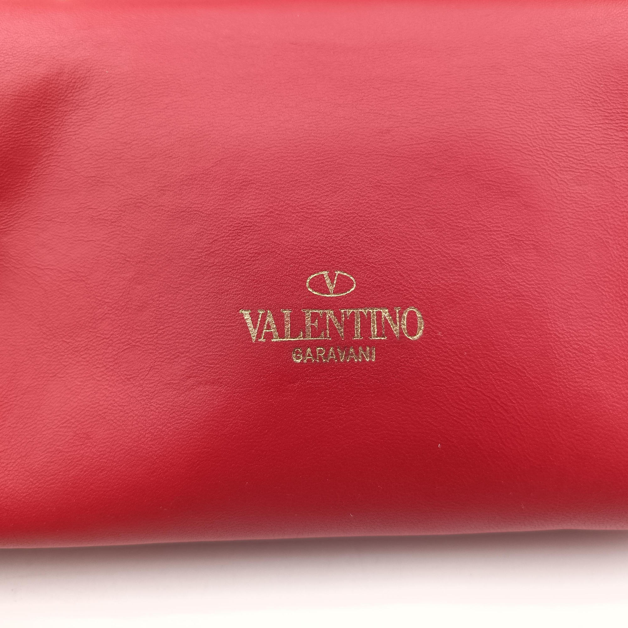 Secondhand Valentino Rockstud VA VA VOOM Red Leather  shoulderbag | stylenewstar