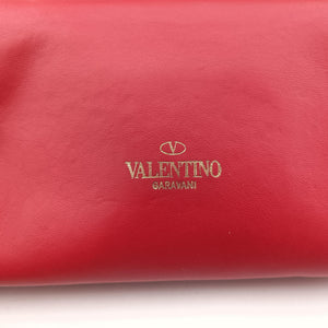 Secondhand Valentino Rockstud VA VA VOOM Red Leather  shoulderbag | stylenewstar