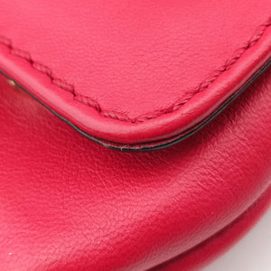 Secondhand Valentino Rockstud VA VA VOOM Red Leather  shoulderbag | stylenewstar