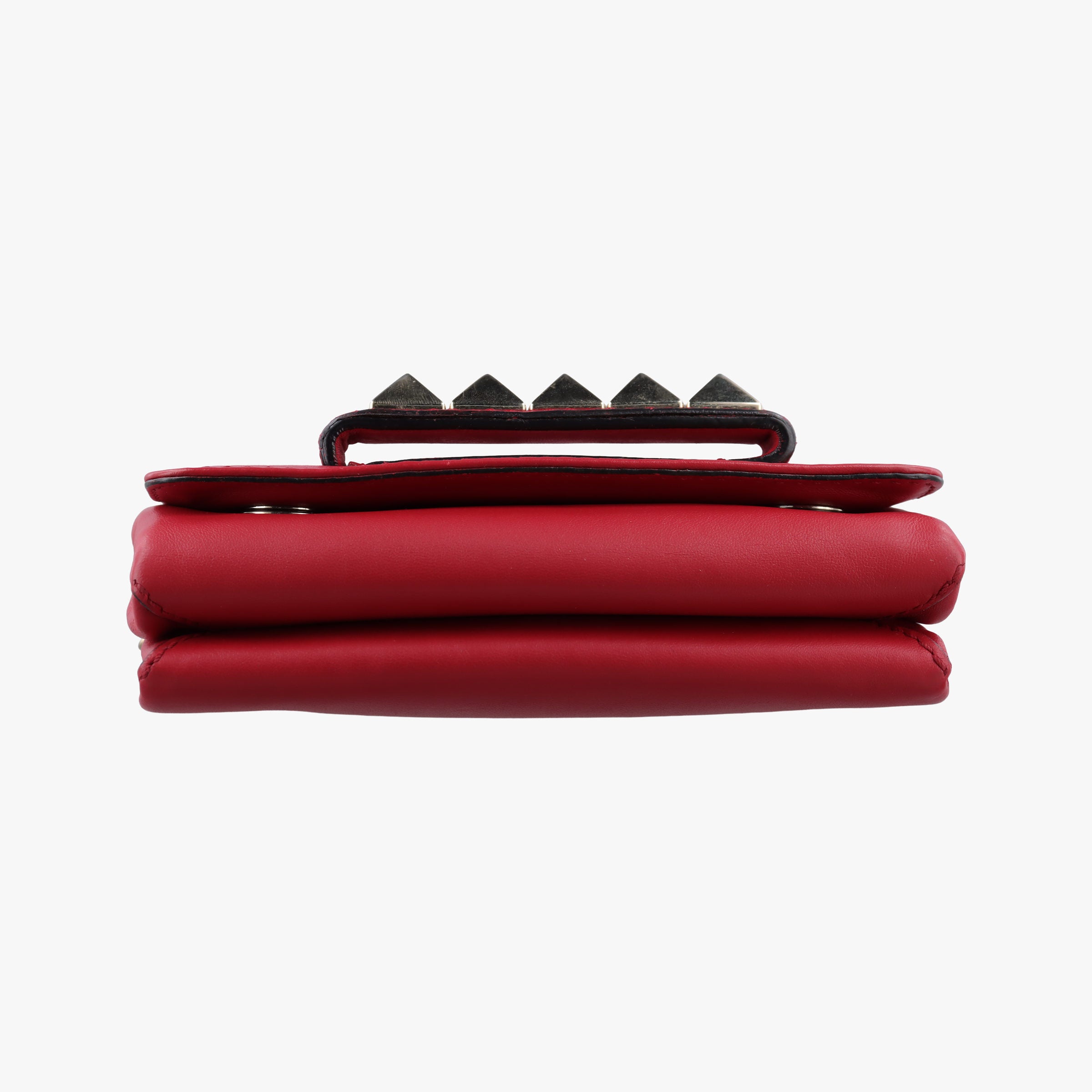 Secondhand Valentino Rockstud VA VA VOOM Red Leather  shoulderbag | stylenewstar