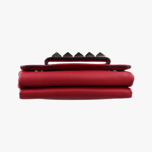Secondhand Valentino Rockstud VA VA VOOM Red Leather  shoulderbag | stylenewstar