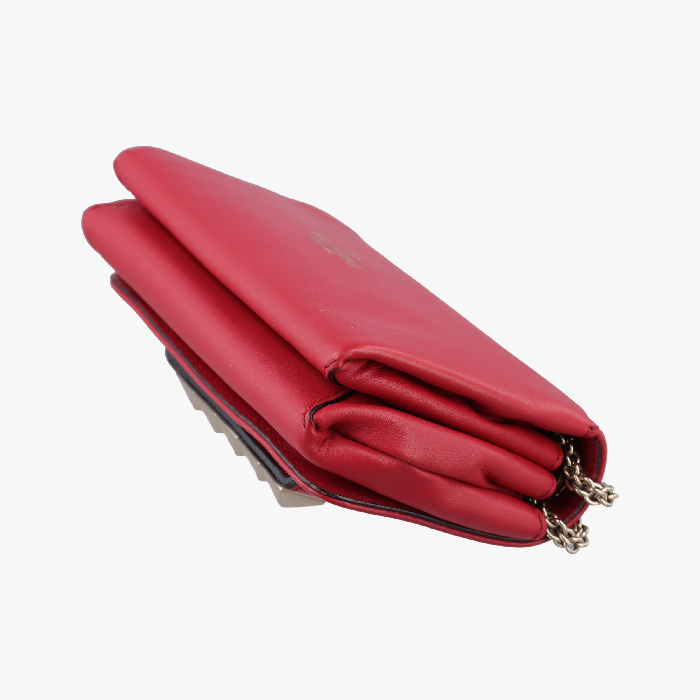 Secondhand Valentino Rockstud VA VA VOOM Red Leather  shoulderbag | stylenewstar