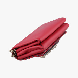 Secondhand Valentino Rockstud VA VA VOOM Red Leather  shoulderbag | stylenewstar