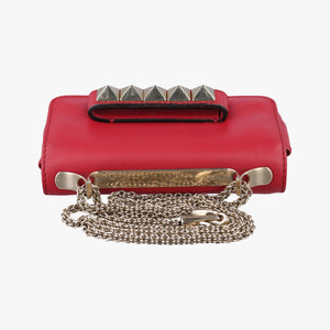 Secondhand Valentino Rockstud VA VA VOOM Red Leather  shoulderbag | stylenewstar