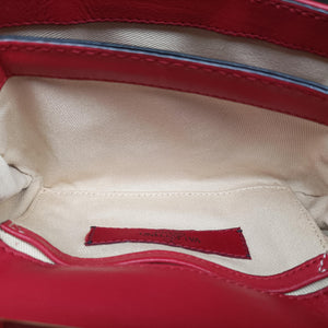 Secondhand Valentino Rockstud VA VA VOOM Red Leather  shoulderbag | stylenewstar