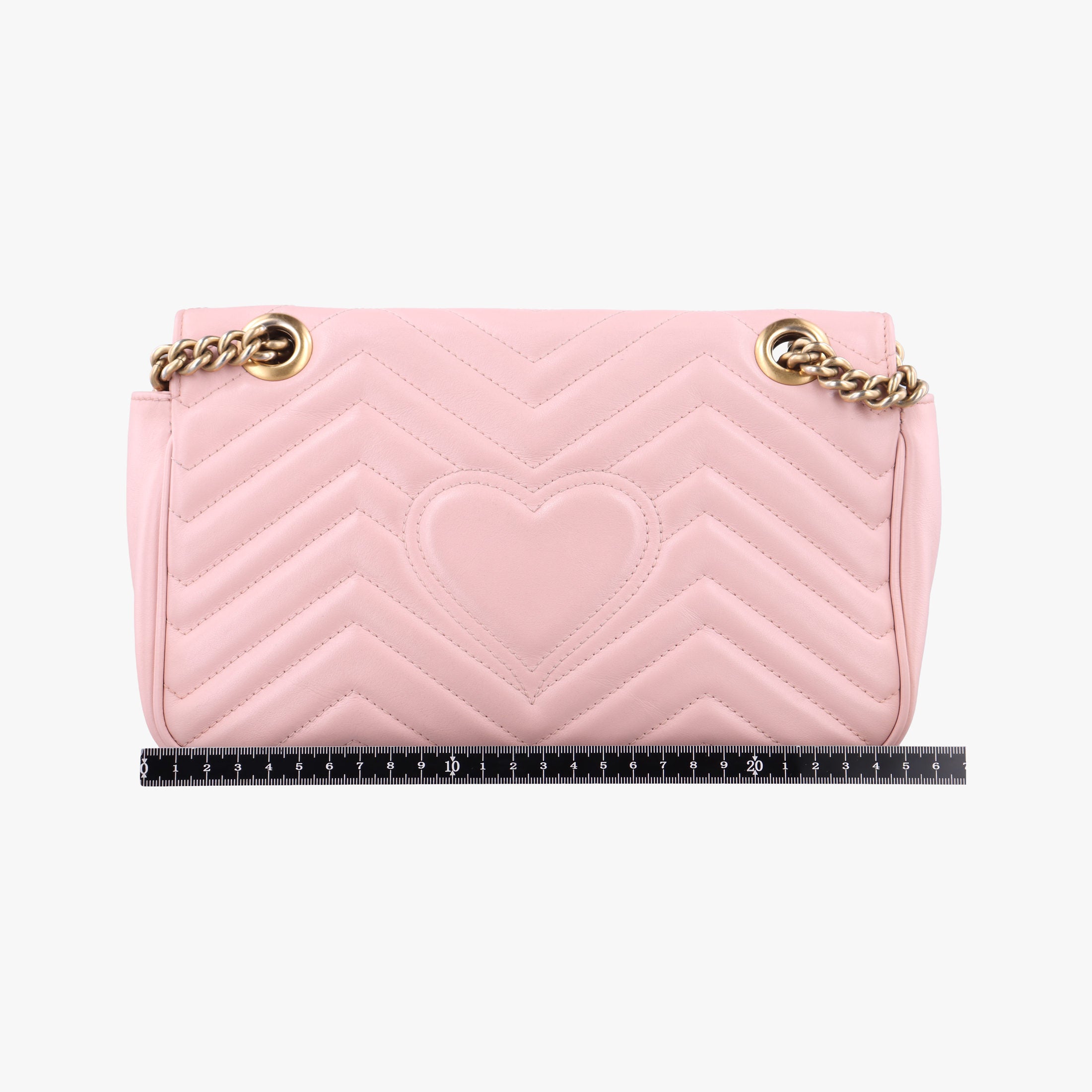 Pre-owned Gucci GG Marmont Pink Leather 443497 shoulderbag | stylenewstar
