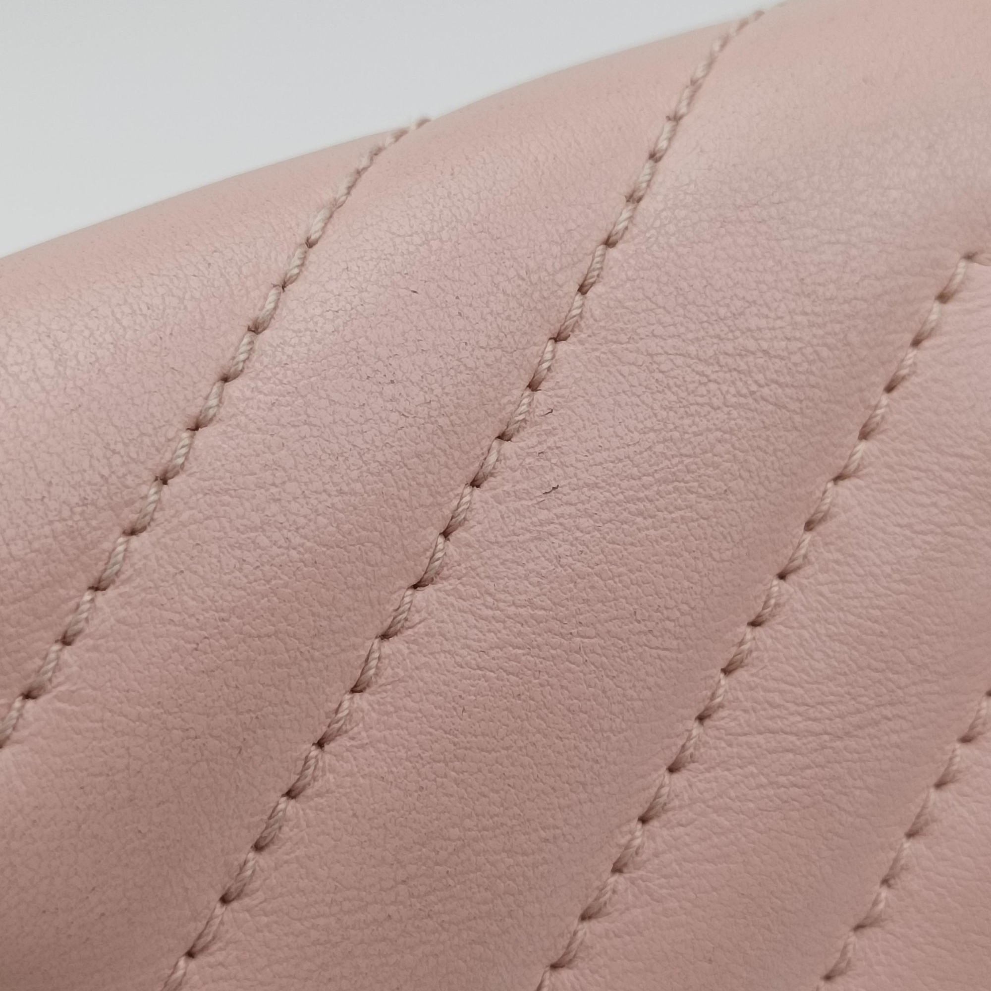 Pre-owned Gucci GG Marmont Pink Leather 443497 shoulderbag | stylenewstar