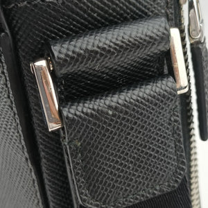 Pre-owned Prada Messenger Black Saffiano leather 2VH004 crossbodybag | stylenewstar