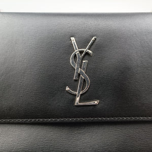 Vintage Yves Saint Laurent SUNSET Black Leather 442906 shoulderbag | stylenewstar