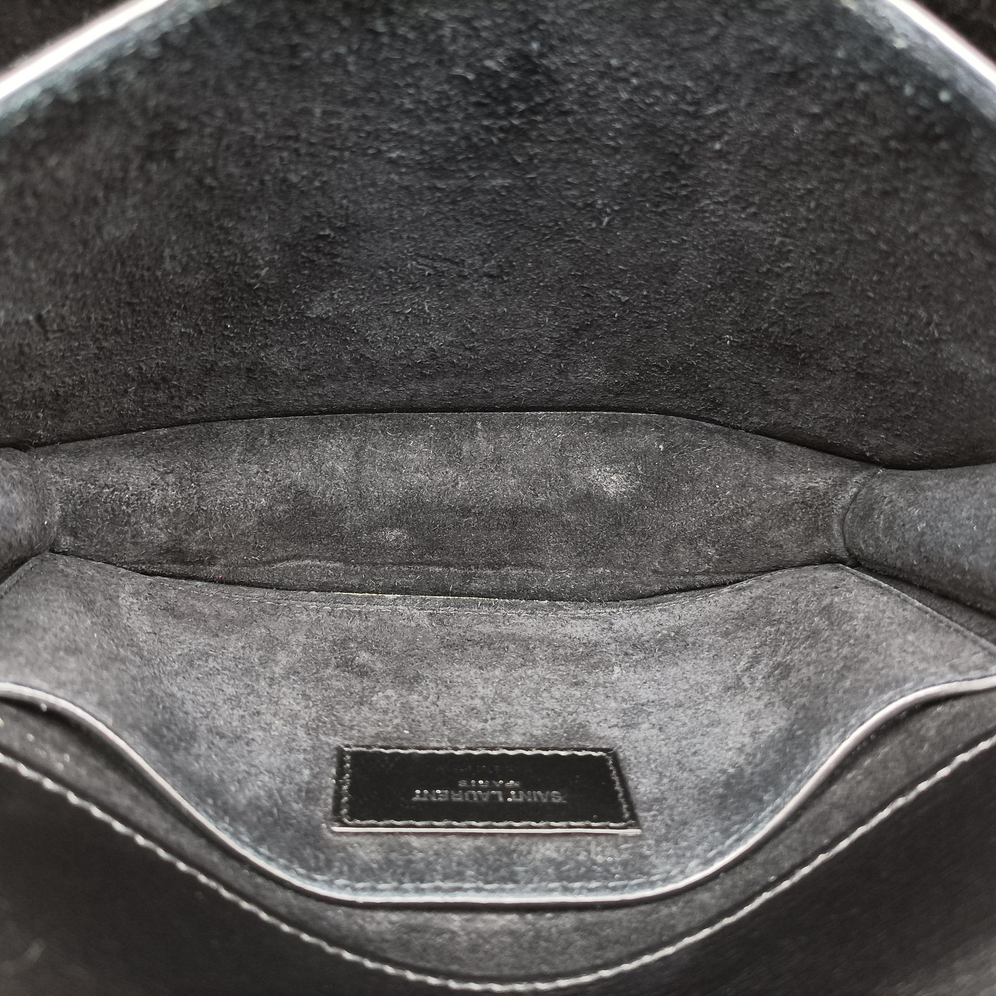 Vintage Yves Saint Laurent SUNSET Black Leather 442906 shoulderbag | stylenewstar
