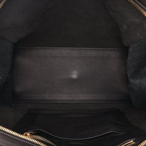 Pre-owned Yves Saint Laurent BABY CABAS Black Leather 394458 handbag | stylenewstar