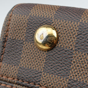 Secondhand Louis Vuitton BOND STREET EBENE×bordeaux Damier Canvas aTaurillon leather N64416 shoulderbag | stylenewstar
