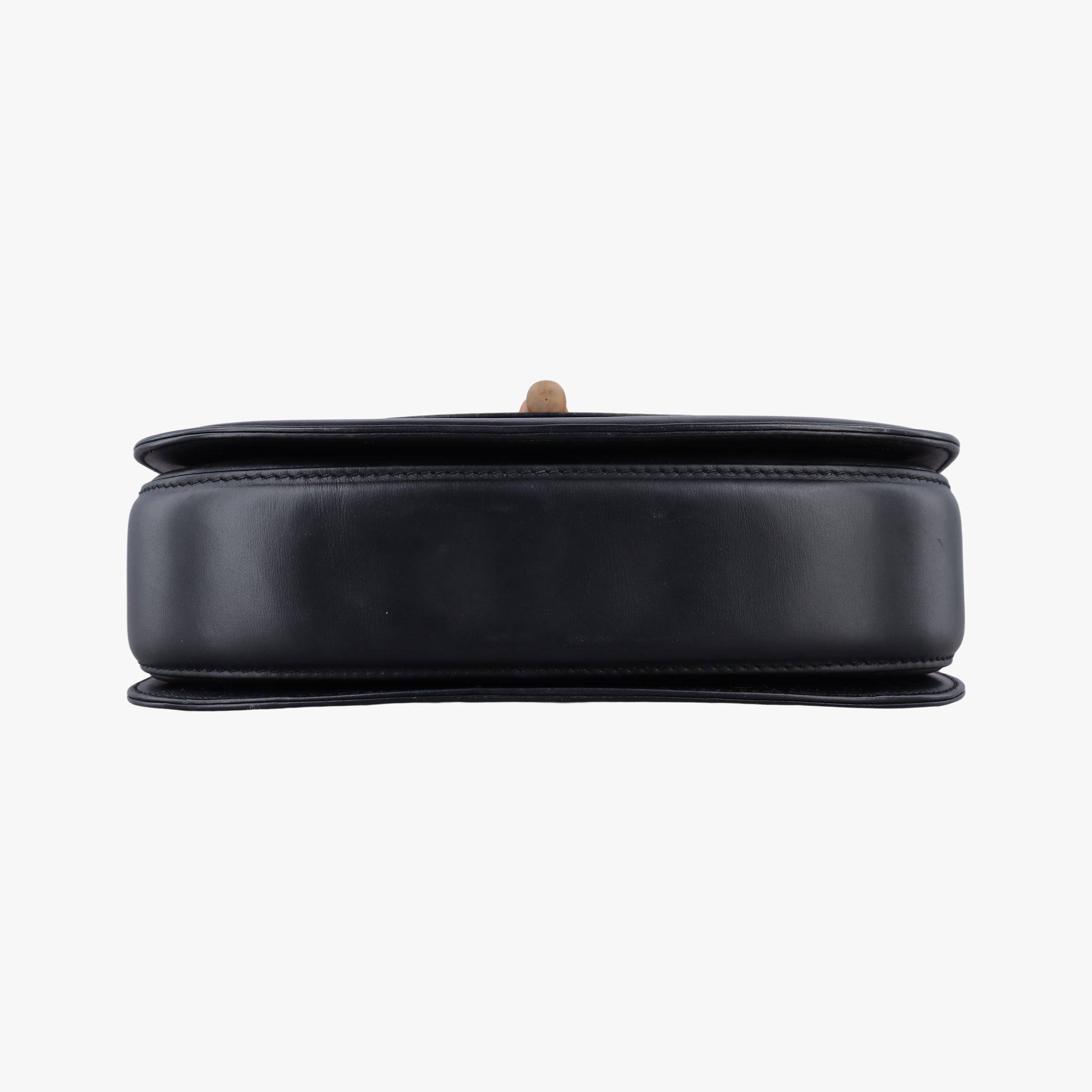 Pre-owned Gucci Bamboo Black Leather 000204 clutchbag | stylenewstar