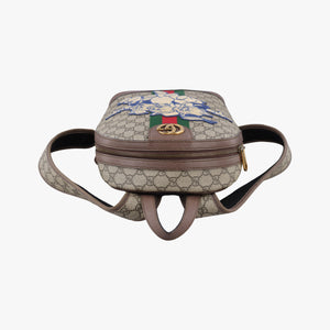 Pre-owned Gucci The Three Little Pigs Brown×Multicolour PVC coated canvas 552884 backpack/rucksack | stylenewstar