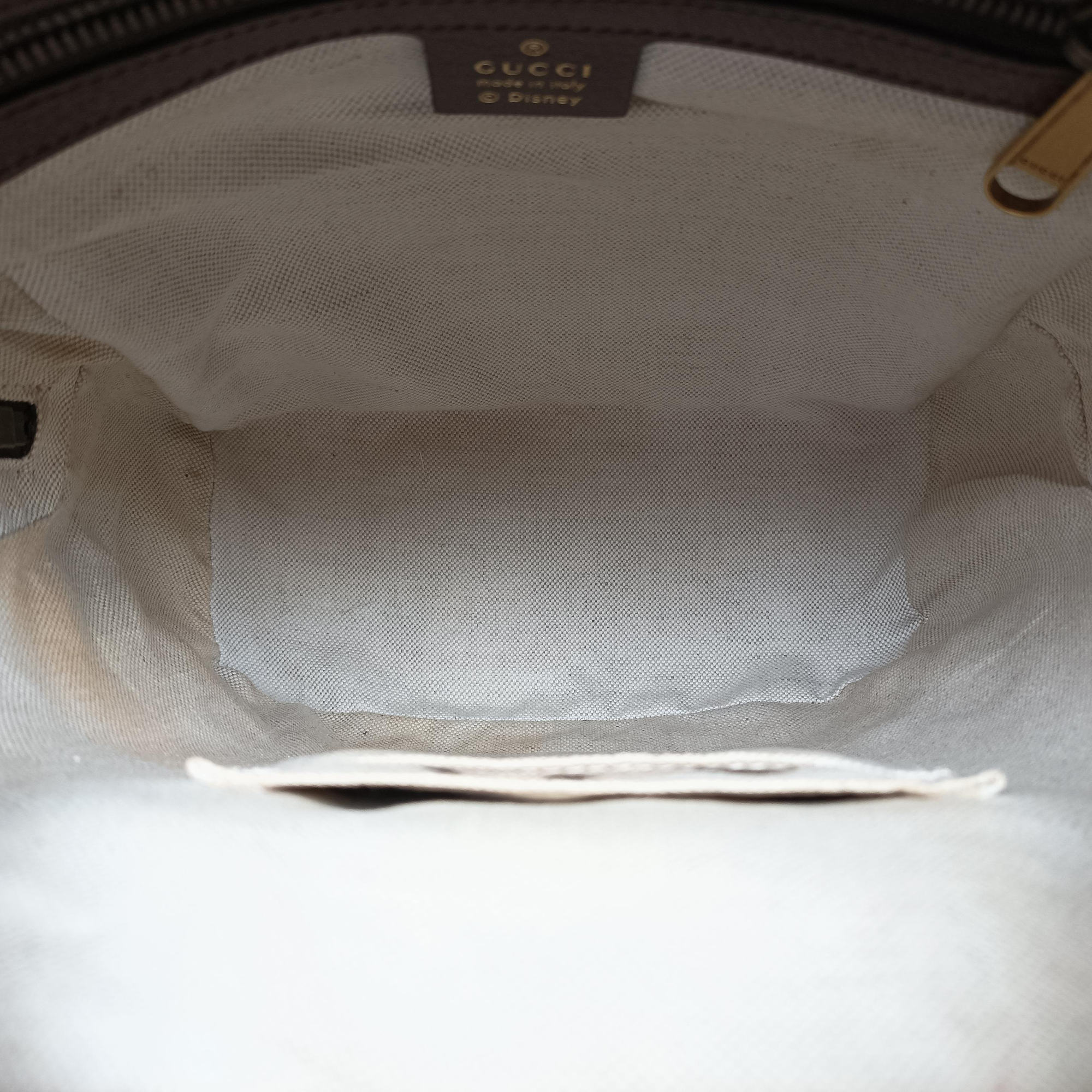 Pre-owned Gucci The Three Little Pigs Brown×Multicolour PVC coated canvas 552884 backpack/rucksack | stylenewstar