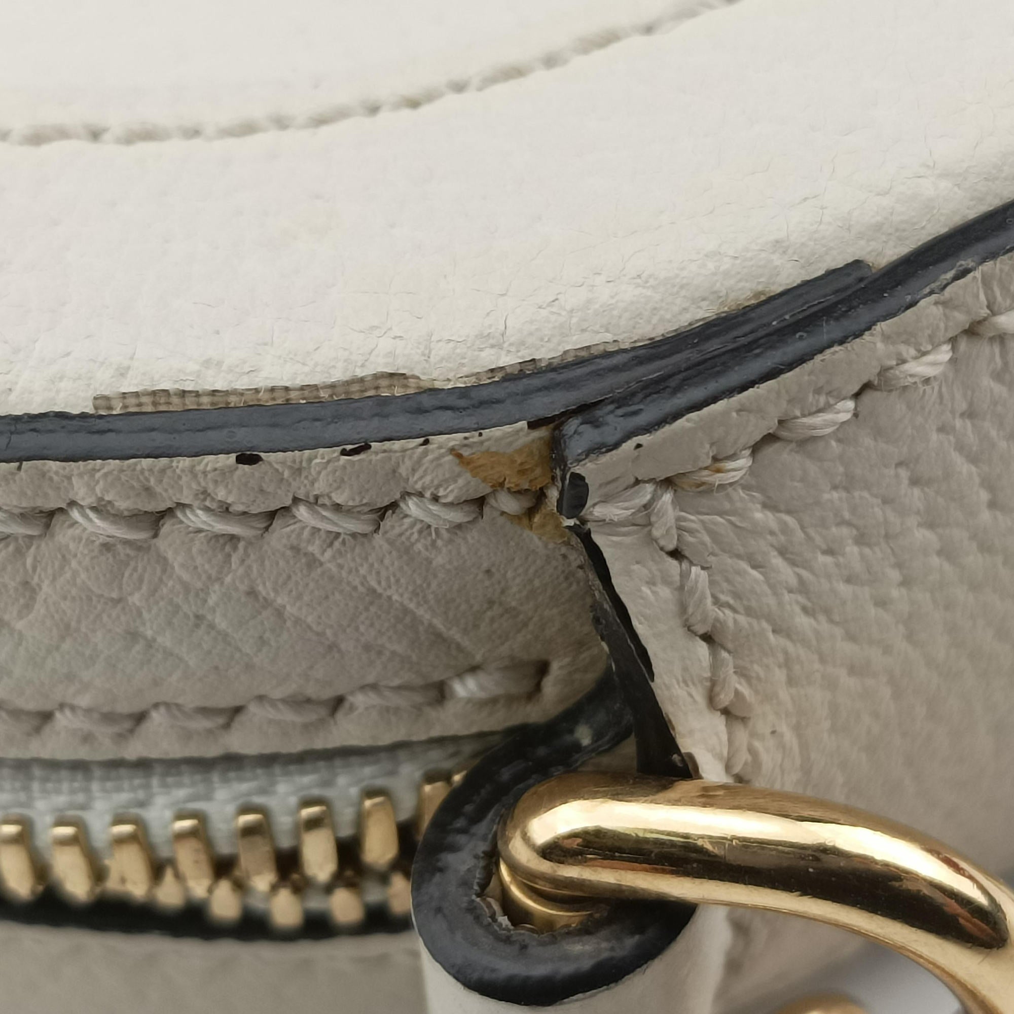 Pre-owned Gucci Ophidia White Leather 550618 shoulderbag | stylenewstar