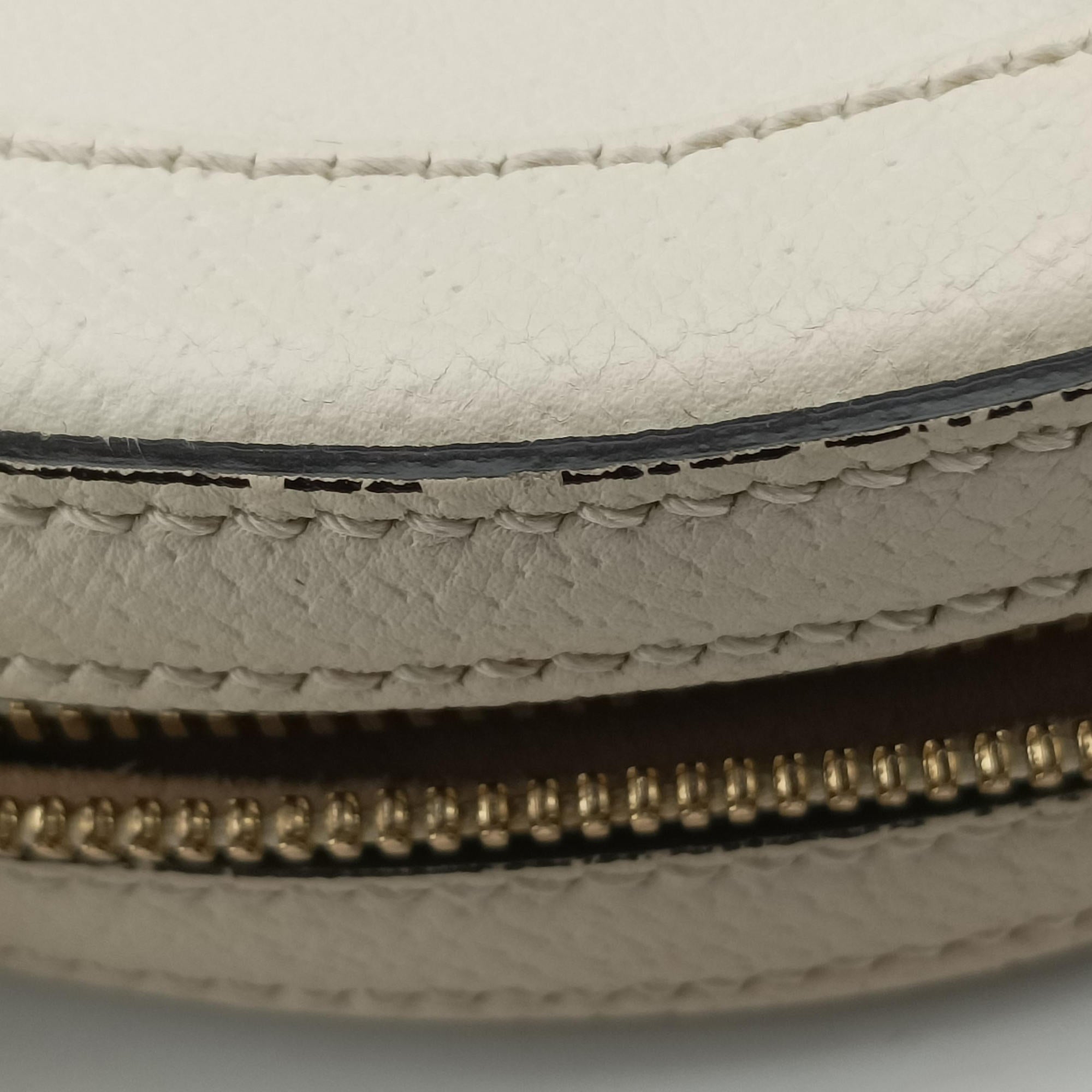 Pre-owned Gucci Ophidia White Leather 550618 shoulderbag | stylenewstar