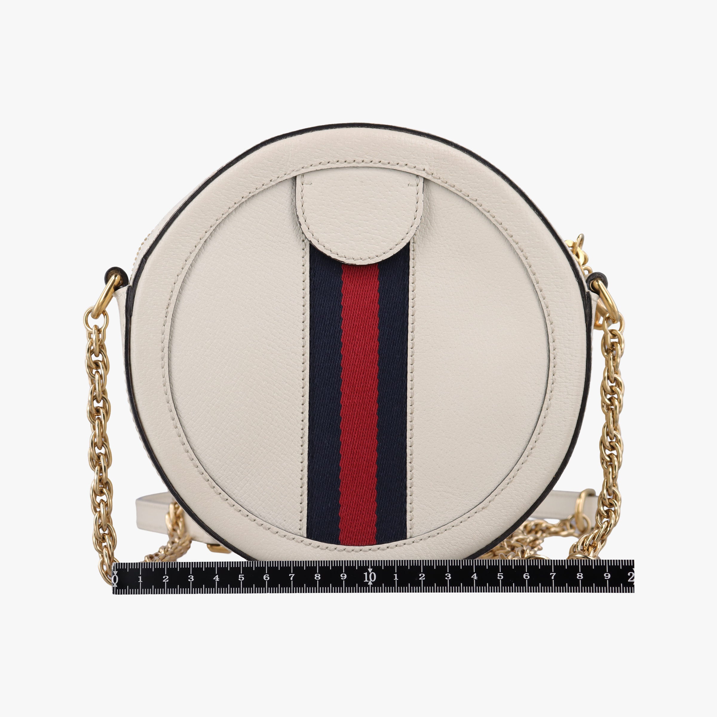 Pre-owned Gucci Ophidia White Leather 550618 shoulderbag | stylenewstar