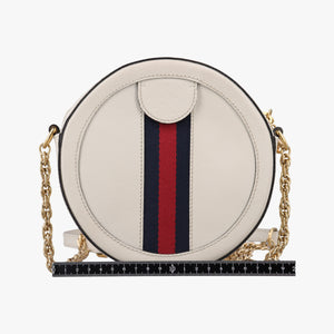 Pre-owned Gucci Ophidia White Leather 550618 shoulderbag | stylenewstar