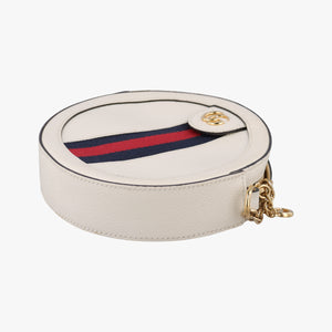 Pre-owned Gucci Ophidia White Leather 550618 shoulderbag | stylenewstar