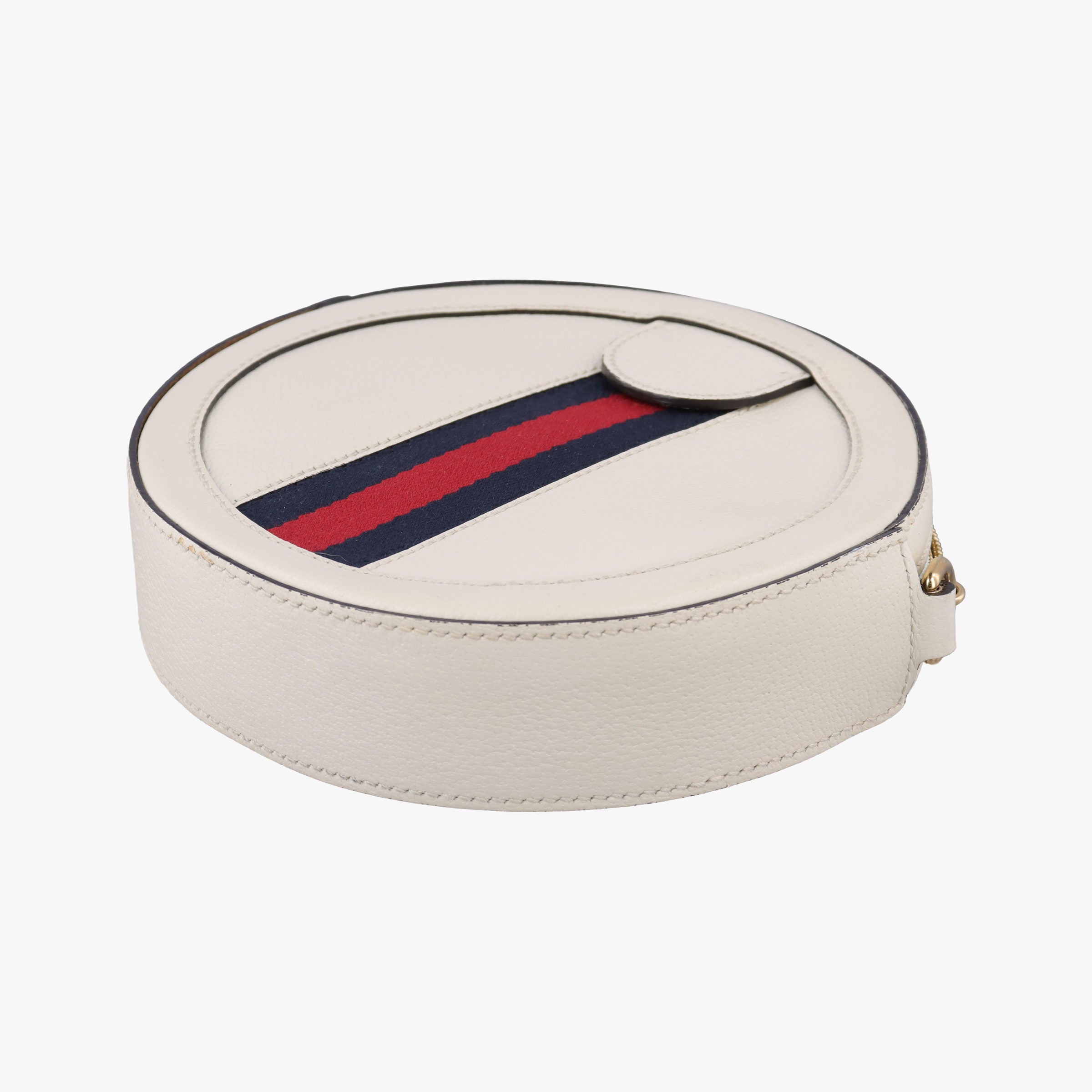 Pre-owned Gucci Ophidia White Leather 550618 shoulderbag | stylenewstar