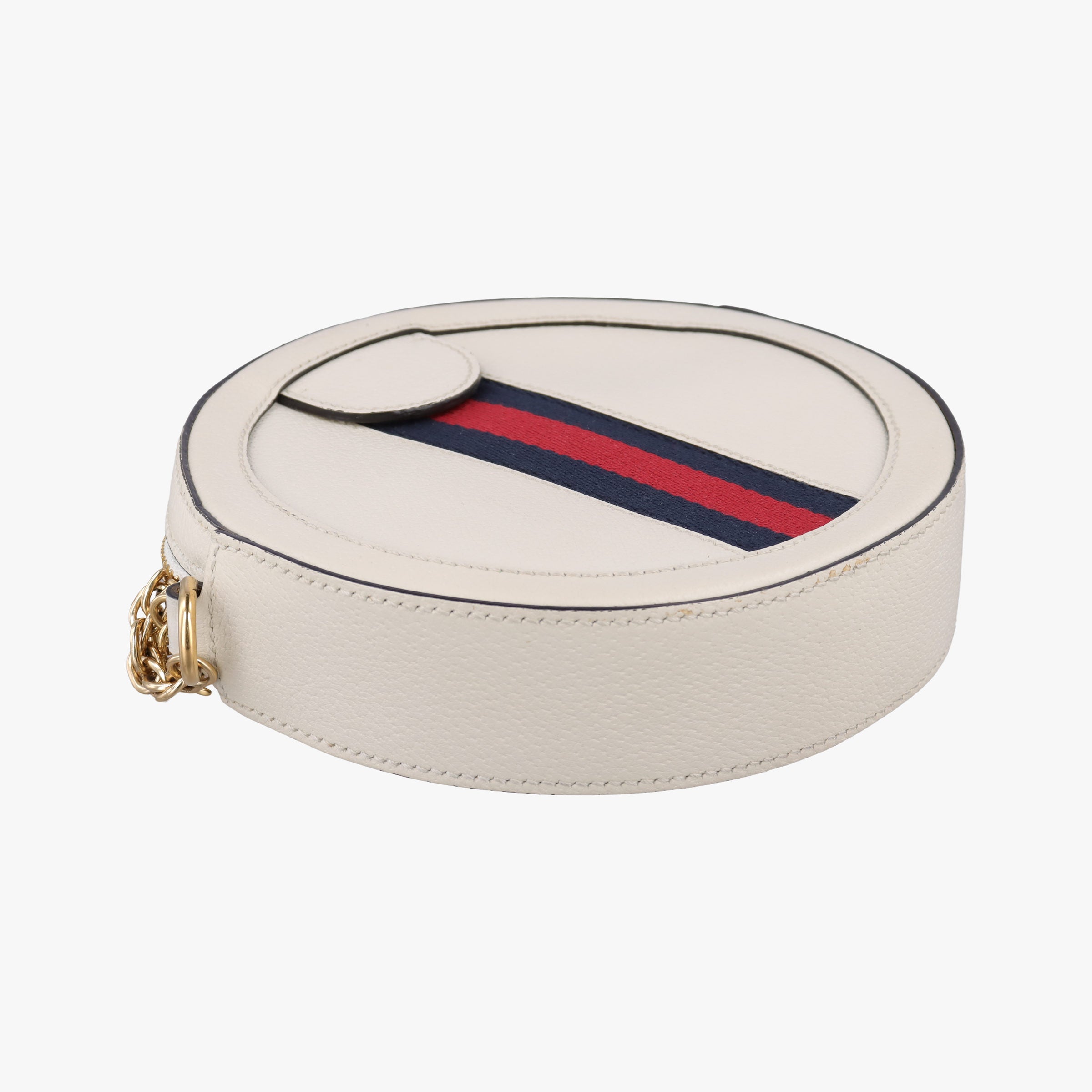 Pre-owned Gucci Ophidia White Leather 550618 shoulderbag | stylenewstar