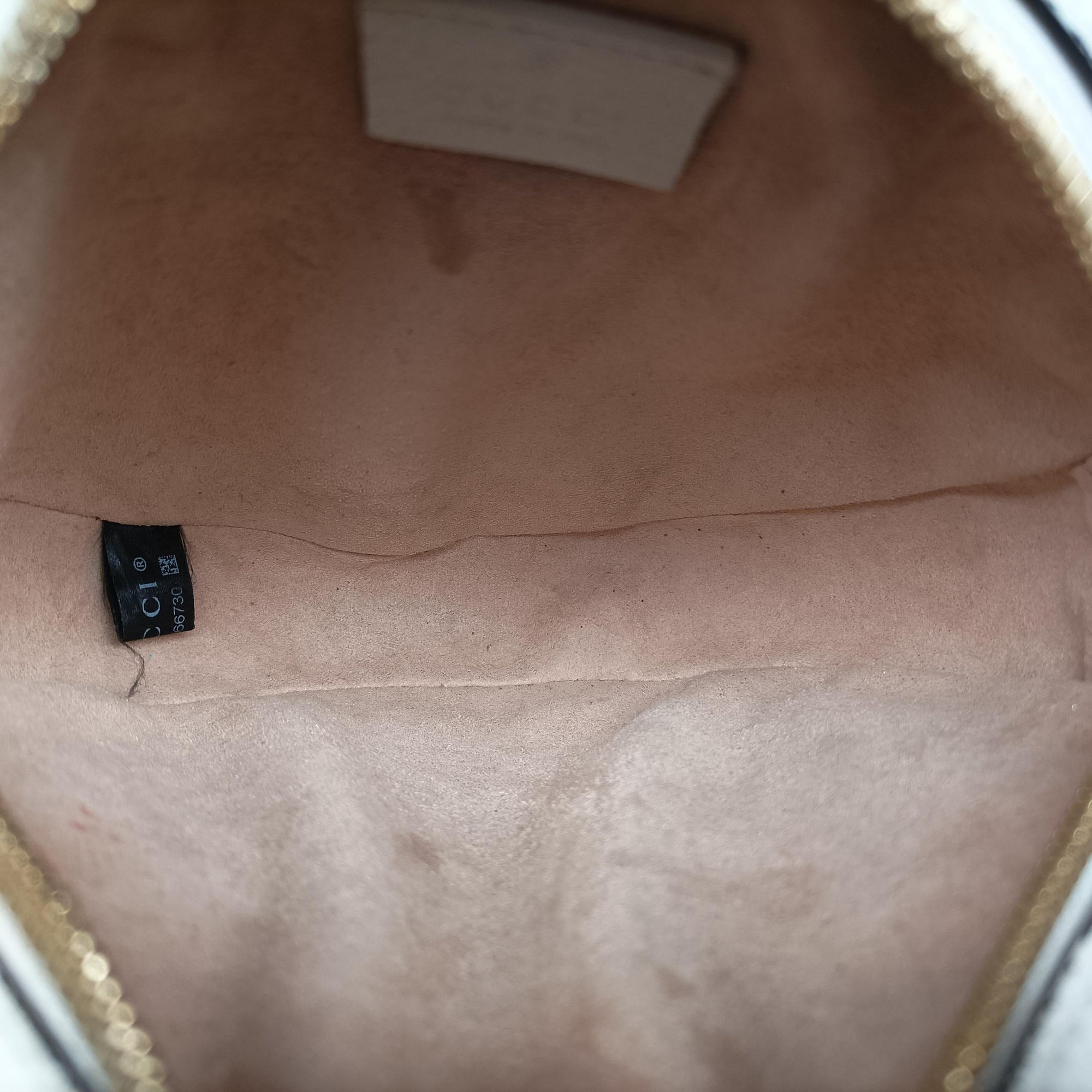 Pre-owned Gucci Ophidia White Leather 550618 shoulderbag | stylenewstar