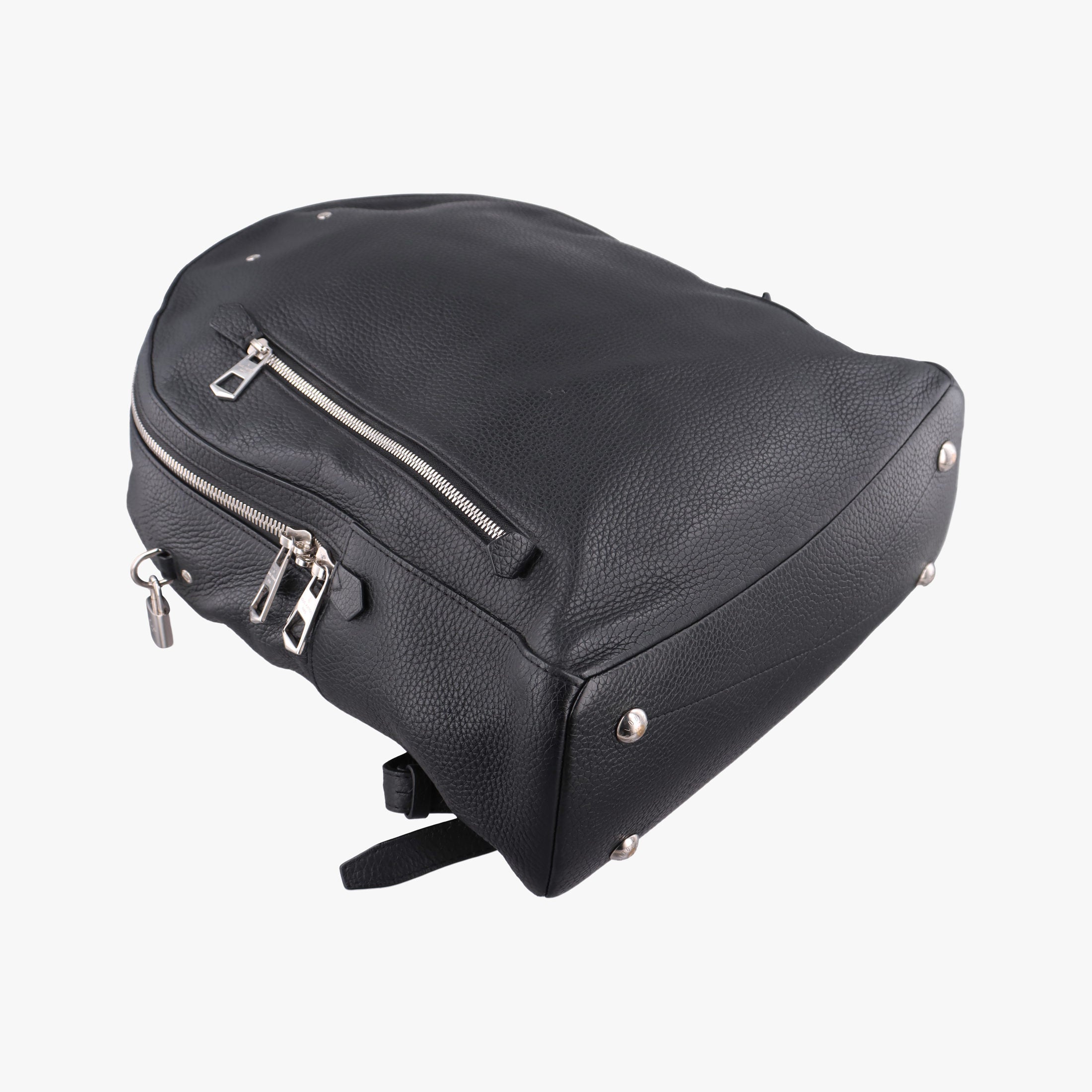 Pre-owned Louis Vuitton ARMAND Noir Taurillon Leather M42687 backpack/rucksack | stylenewstar