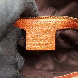 Pre-owned Gucci Piston Lock Jackie Hobo Brown canvas×leather 120885 handbag | stylenewstar