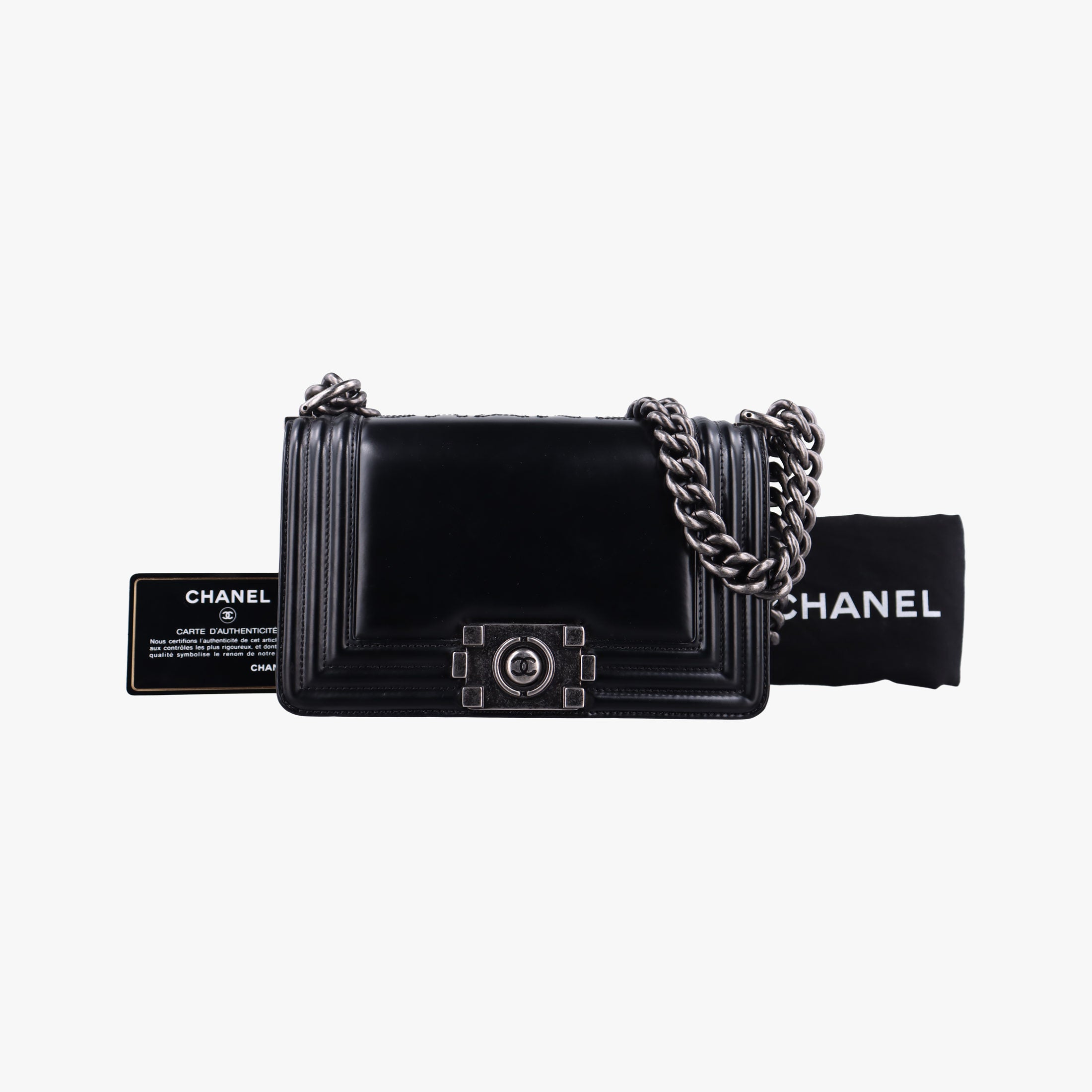 Pre-owned Chanel BOY CHANEL Black Leather A67085 shoulderbag | stylenewstar
