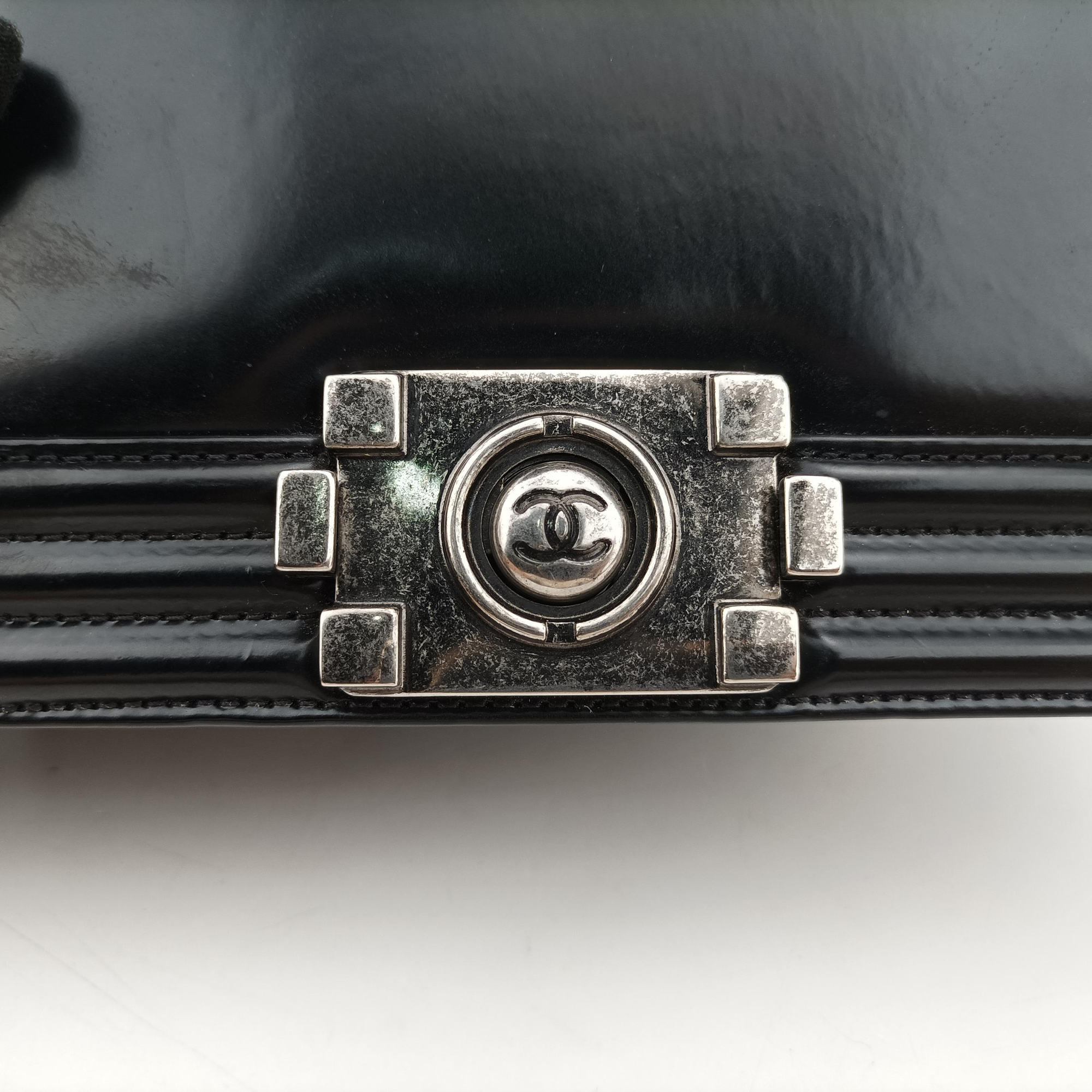 Pre-owned Chanel BOY CHANEL Black Leather A67085 shoulderbag | stylenewstar