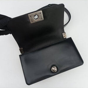 Pre-owned Chanel BOY CHANEL Black Leather A67085 shoulderbag | stylenewstar