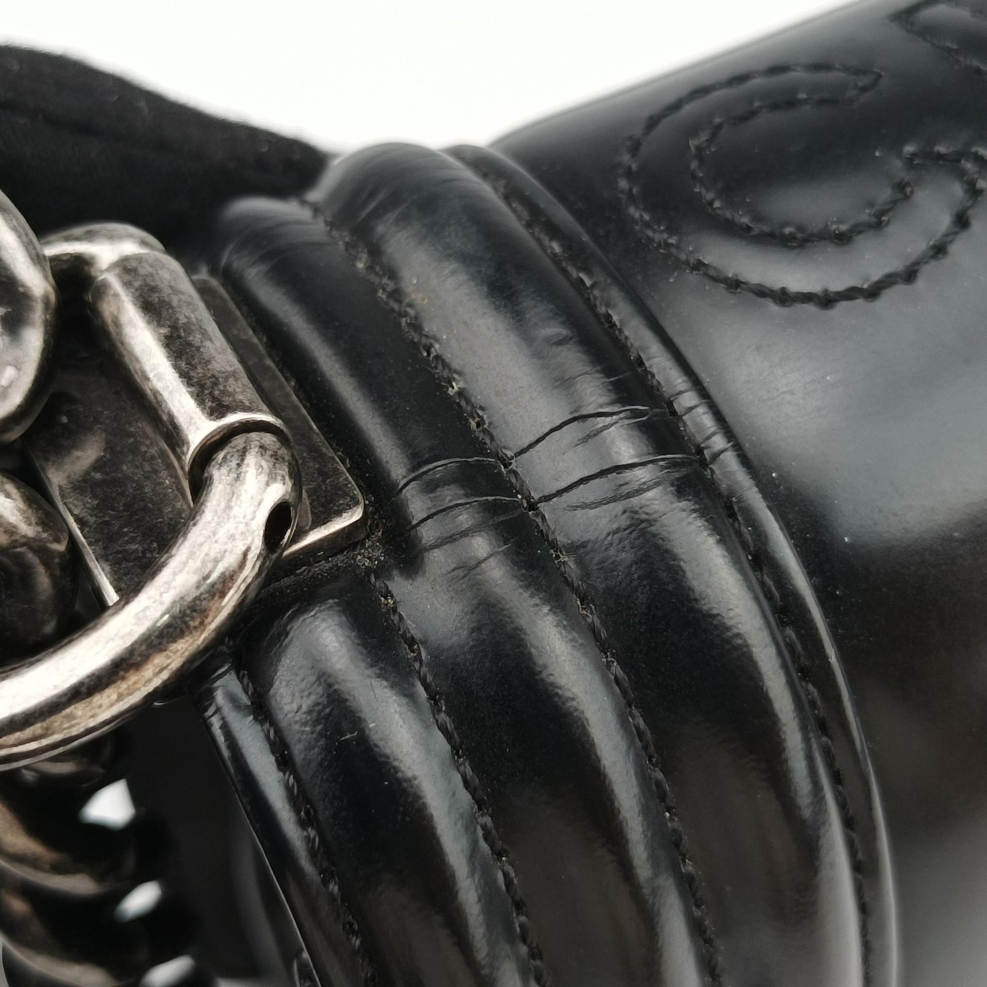 Pre-owned Chanel BOY CHANEL Black Leather A67085 shoulderbag | stylenewstar