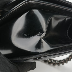 Pre-owned Chanel BOY CHANEL Black Leather A67085 shoulderbag | stylenewstar