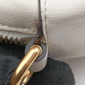 Pre-owned Gucci GG Marmont White Leather 550154 shoulderbag | stylenewstar