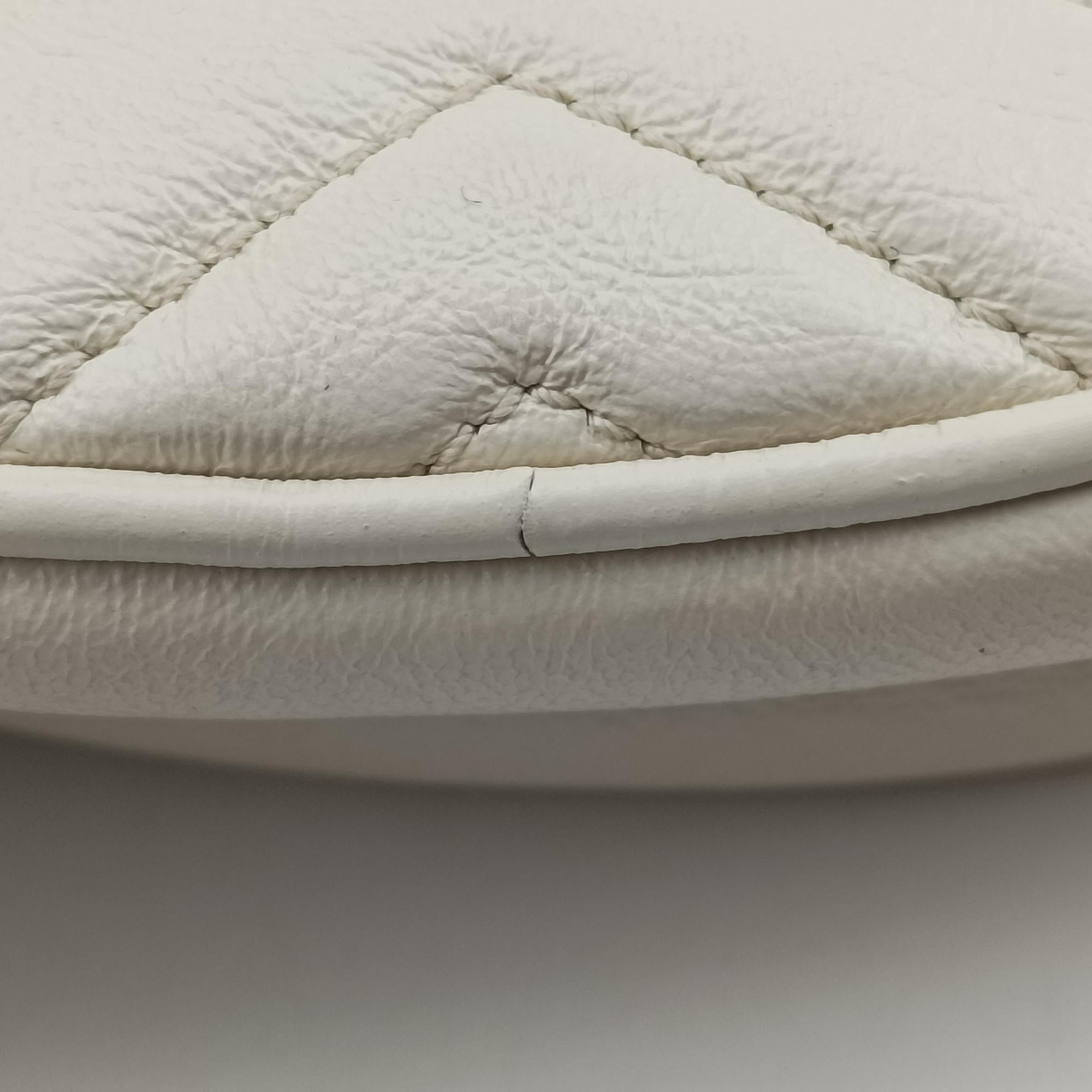 Pre-owned Gucci GG Marmont White Leather 550154 shoulderbag | stylenewstar