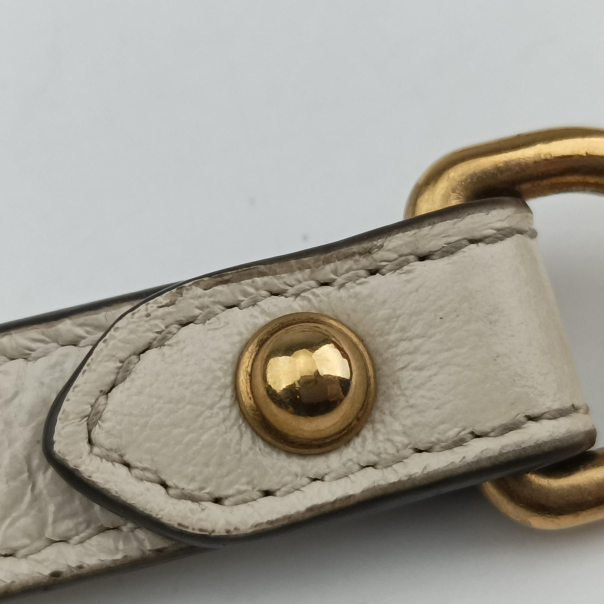 Pre-owned Gucci GG Marmont White Leather 550154 shoulderbag | stylenewstar