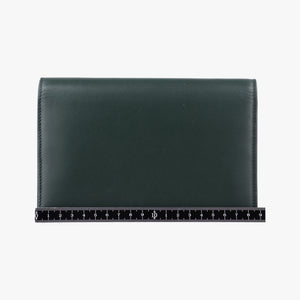 Pre-owned Yves Saint Laurent KATE Green Leather 452159 shoulderbag | stylenewstar