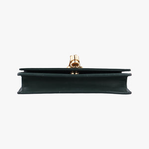 Pre-owned Yves Saint Laurent KATE Green Leather 452159 shoulderbag | stylenewstar