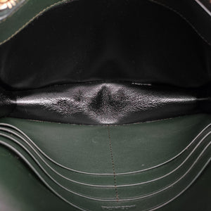 Pre-owned Yves Saint Laurent KATE Green Leather 452159 shoulderbag | stylenewstar