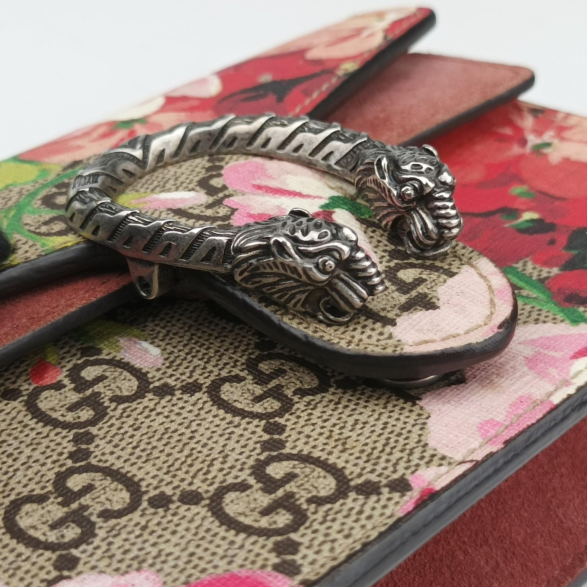 Pre-owned Gucci Dionysus Beige×Multicolour PVC coated canvas × suede 476432 shoulderbag | stylenewstar