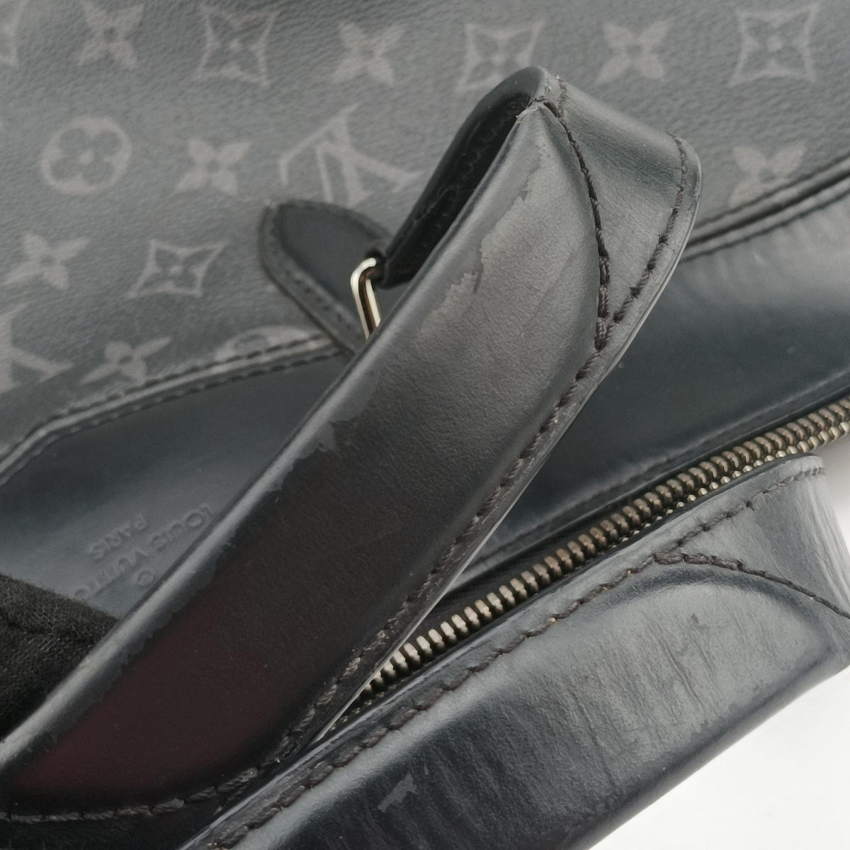 Pre-owned Louis Vuitton Briefcase Explorer Noir Monogram Eclipse Canvas M40566 shoulderbag | stylenewstar