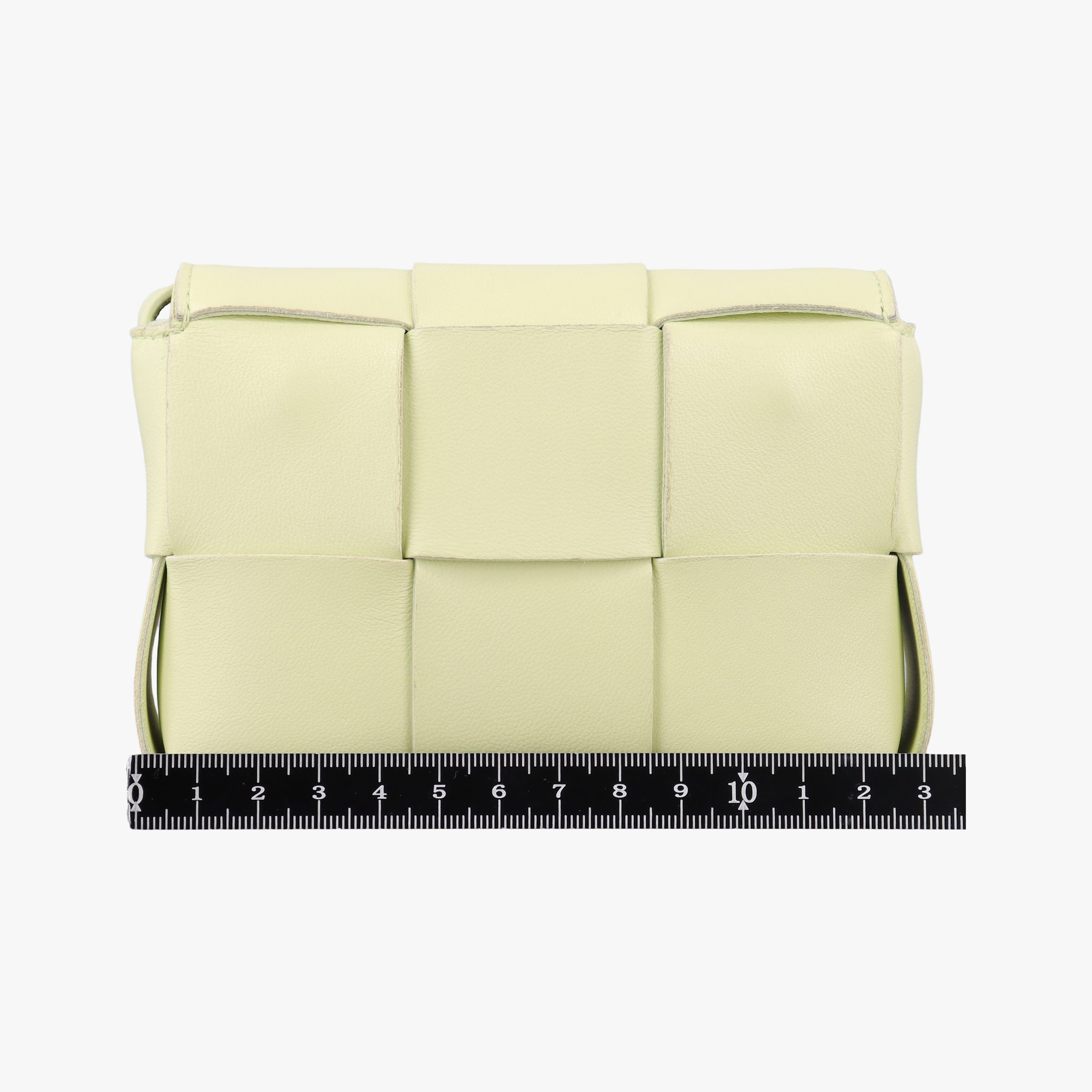 Pre-owned Bottega Veneta candy cassette Yellow lambskin  shoulderbag | stylenewstar