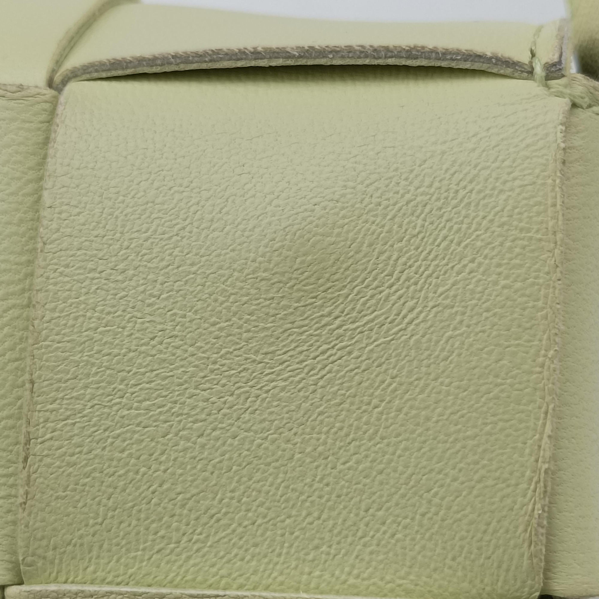 Pre-owned Bottega Veneta candy cassette Yellow lambskin  shoulderbag | stylenewstar