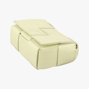 Pre-owned Bottega Veneta candy cassette Yellow lambskin  shoulderbag | stylenewstar