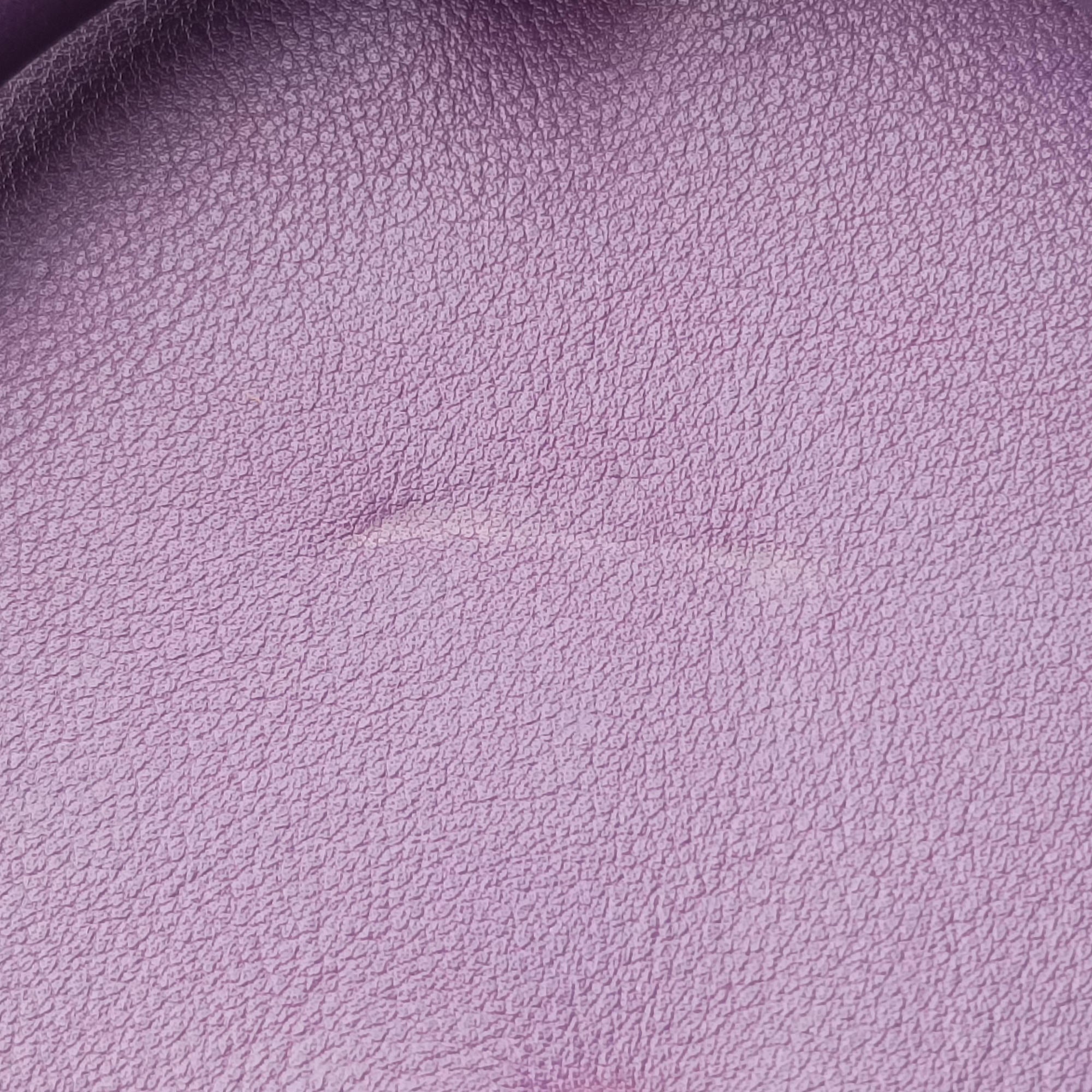 Vintage Yves Saint Laurent baby Cabas Purple Leather 357395 handbag | stylenewstar